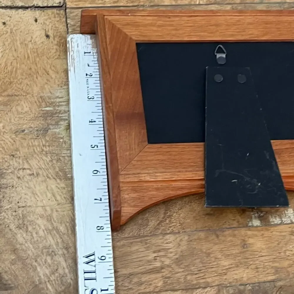 Fetco Shaker Views Photo Frame Natural Wood Raised 6x4 in Minimalist